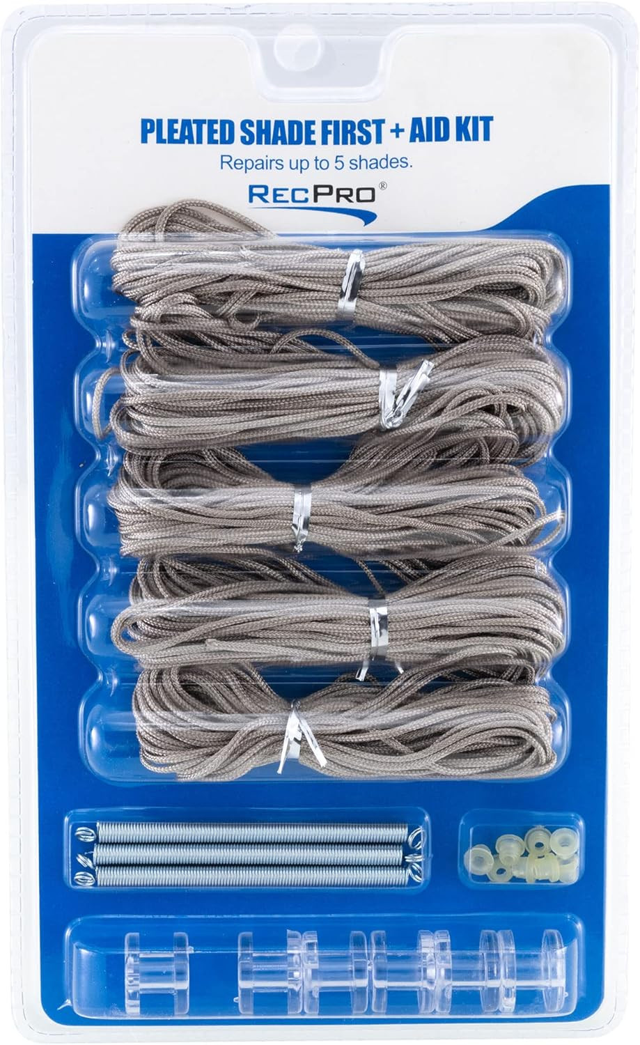 Recpro RV Pleated Shade Repair Kit – Restring Kit for Day/Night or Night & Day R