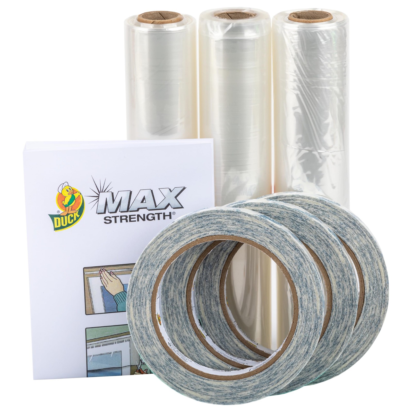 Duck Brand Window Insulation Kit 15 Windows Energy Saving Clear Film 3 Rolls