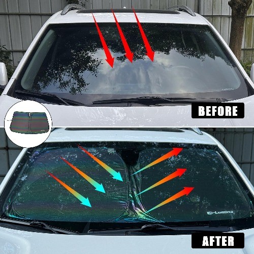 Windshield Sunshade Compatible with 2016 2017 2018 2019 2020 2021 2022 2023 2024