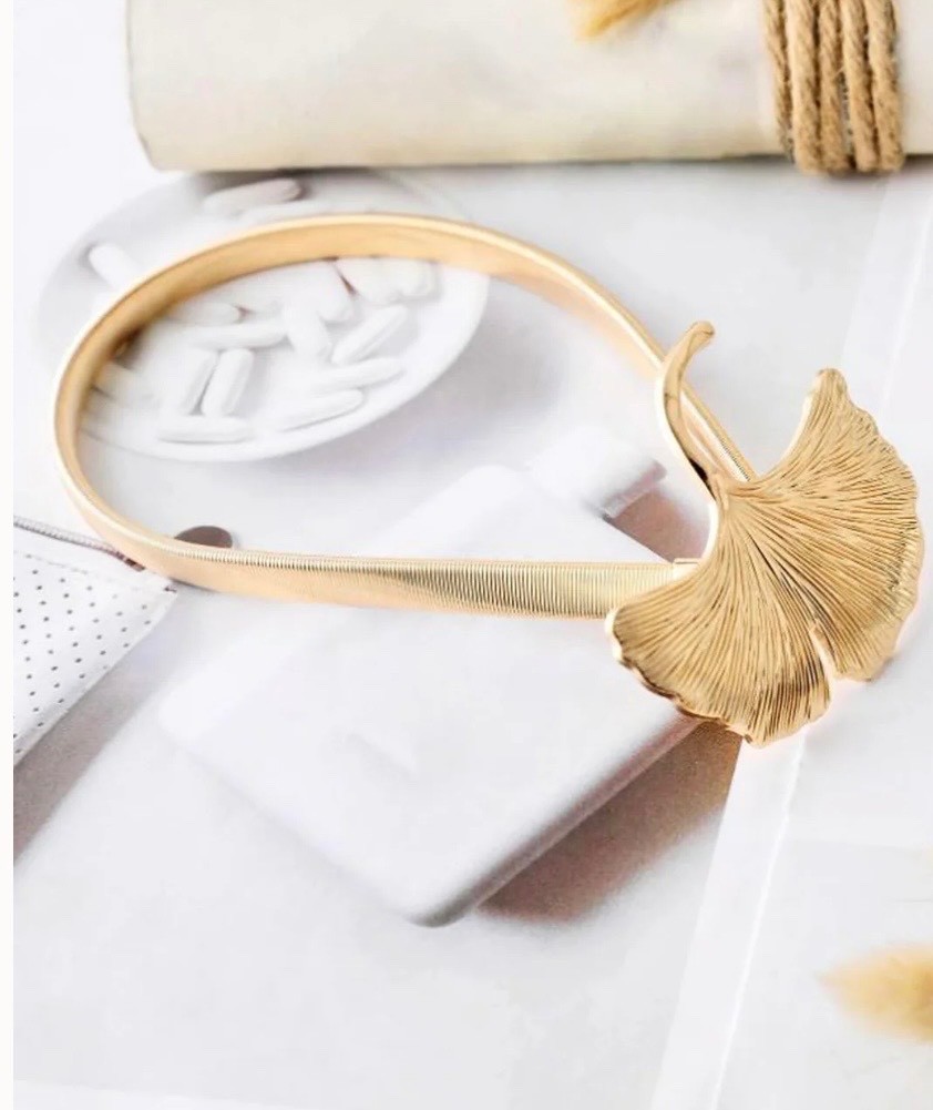 1 pc. leaf Gold bow tie metal curtain holdback/tieback solid brass