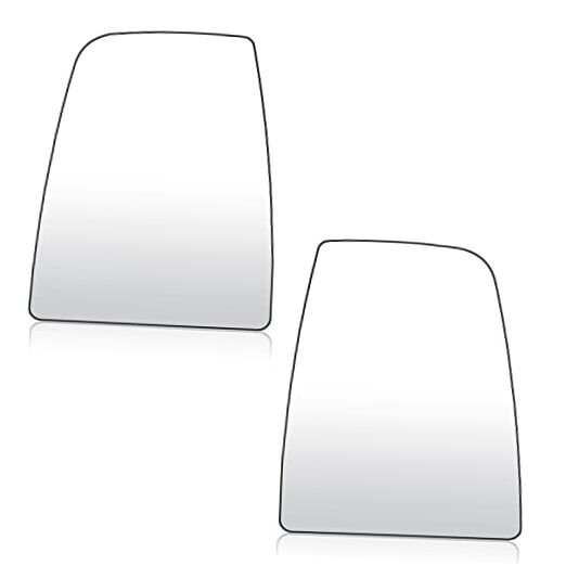 Driver and Passenger Side View Mirror Upper Glass Driver Left+Passenger Right