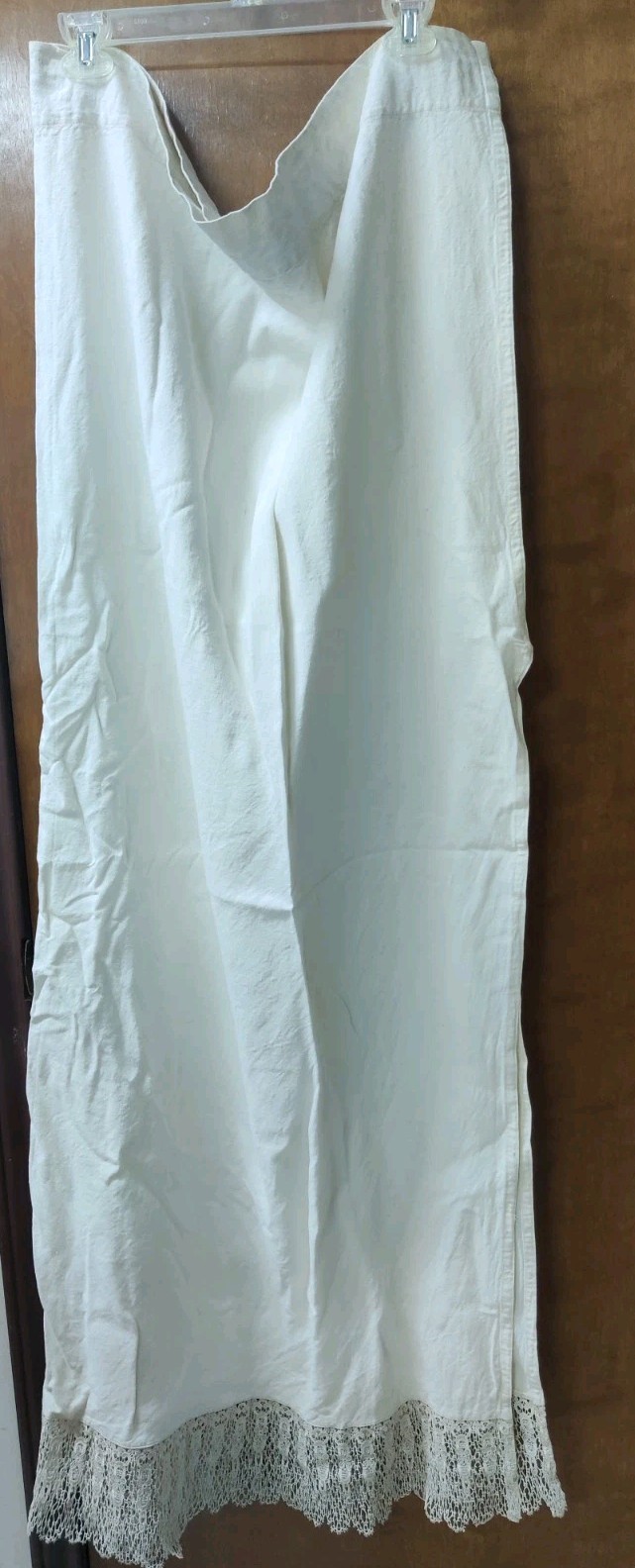 2 Chris Madden JCP Home Drapes Curtains 49″ X 56″ Cream Crochet