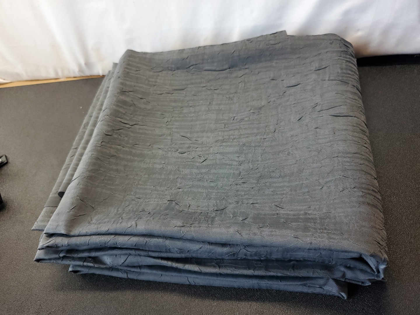 Royal Velvet 50″x 96″ Gray Crushed Voile Sheer Rod Pocket 2 Panels Curtains