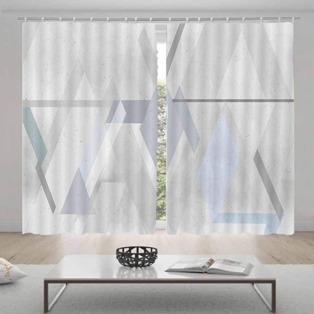 Many Diagonal Stripes 3D Blockout Photo Print Curtain Fabric Curtains Window