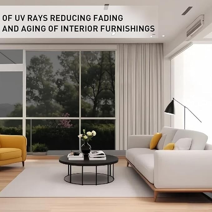 One Way Mirror Window Film – Privacy Reflective Glass Tint, Sun Blocking