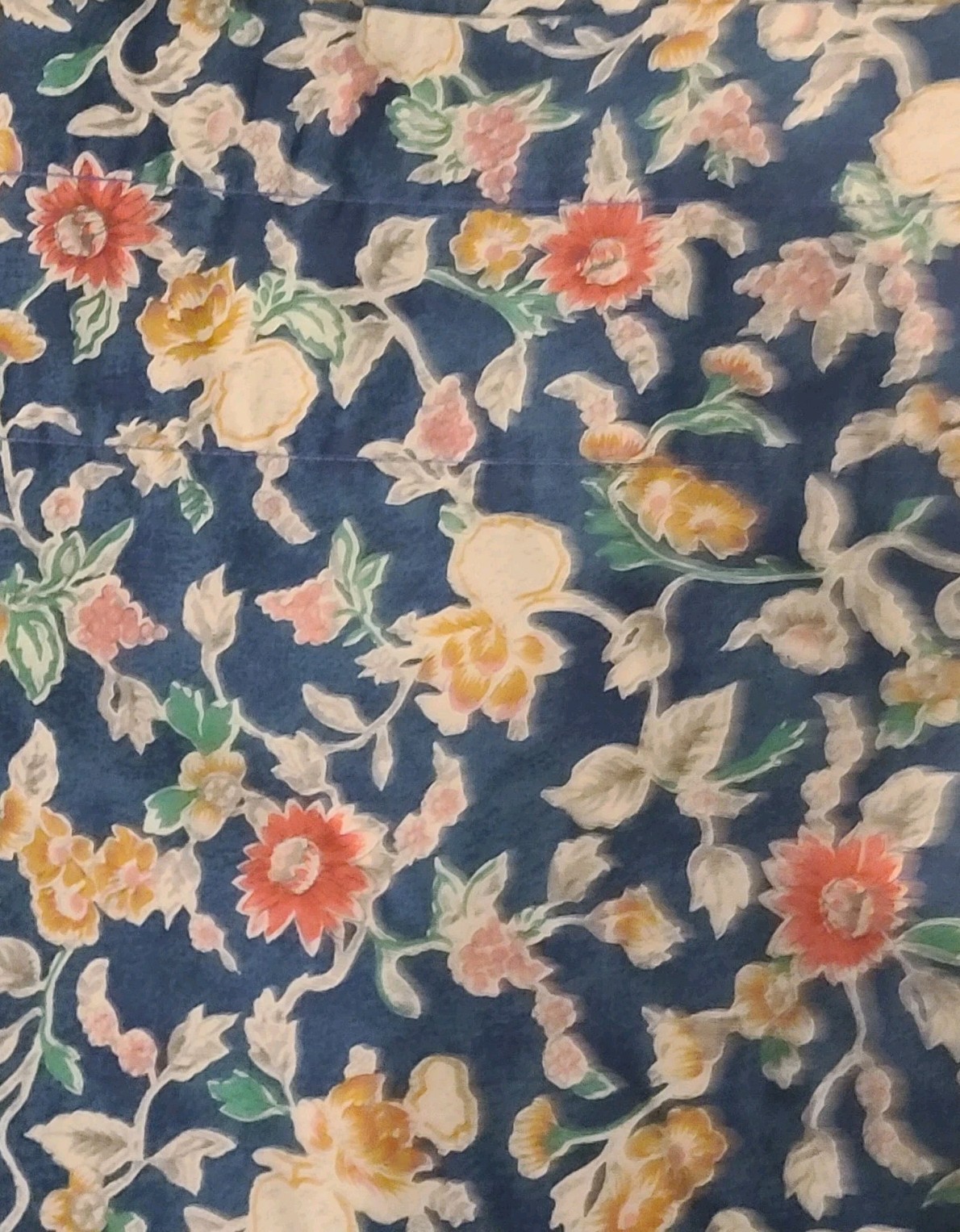 1 Awesome RALPH LAUREN-JARDIN STRAIGHT Blouson VALANCE-BLUE-100% COTTON
