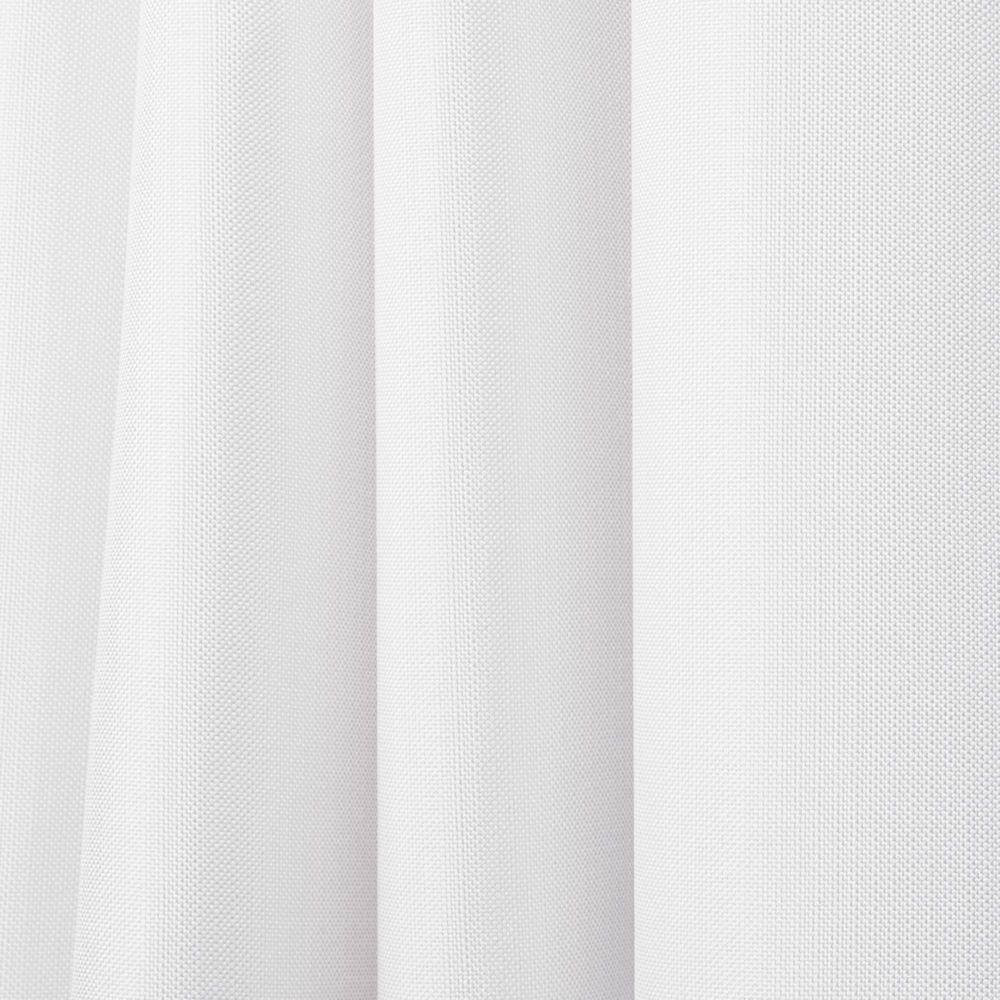 Biscayne White Solid Light Filtering Hook-And-Loop Tab Indoor/Outdoor Curtain, 5