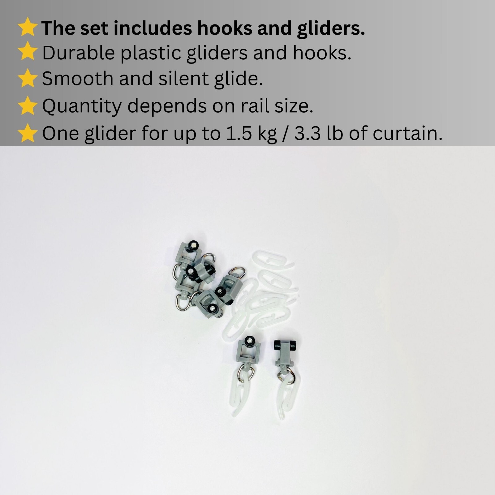 Premium Silver Single Curtain Rail – Heavy-Duty, Ceiling mount, Any custom Sizes