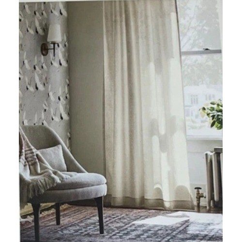Threshold 100% Linen Light Filtering Curtain Panels 54×95 Natural Beige 2pc