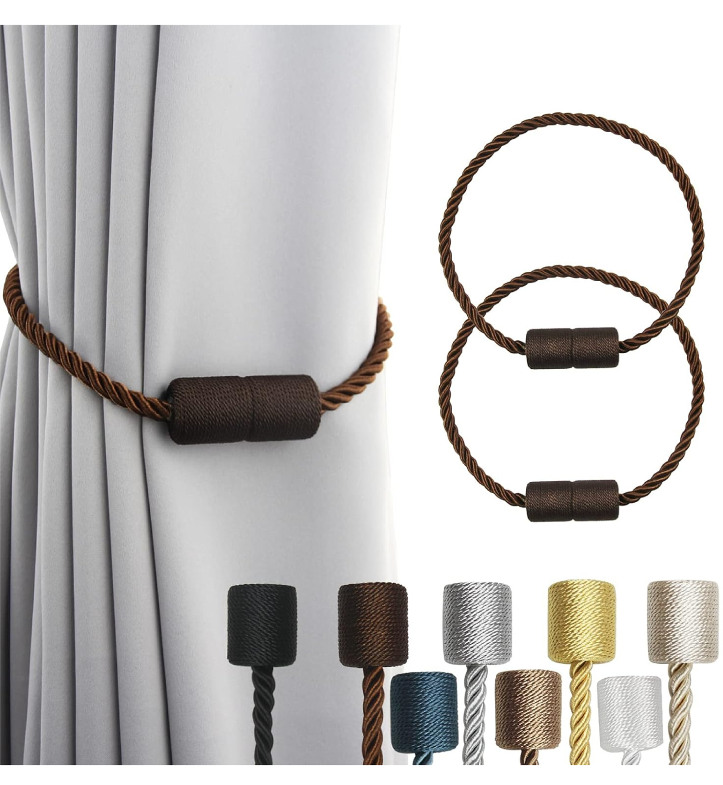 Strong Magnetic Curtain Tiebacks Outdoor Elegant Decorative Tie Backs Mod