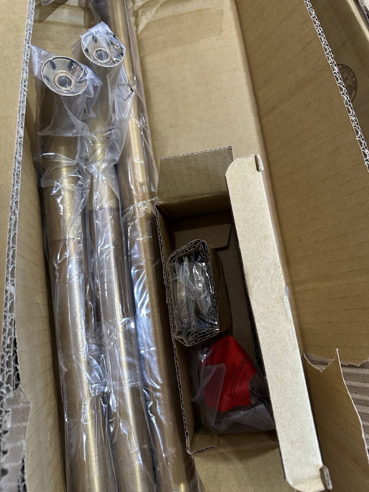 Pottery Barn Somorset Hidden Connection 1.25 Curtain Drapery Rod 108-144″ Brass