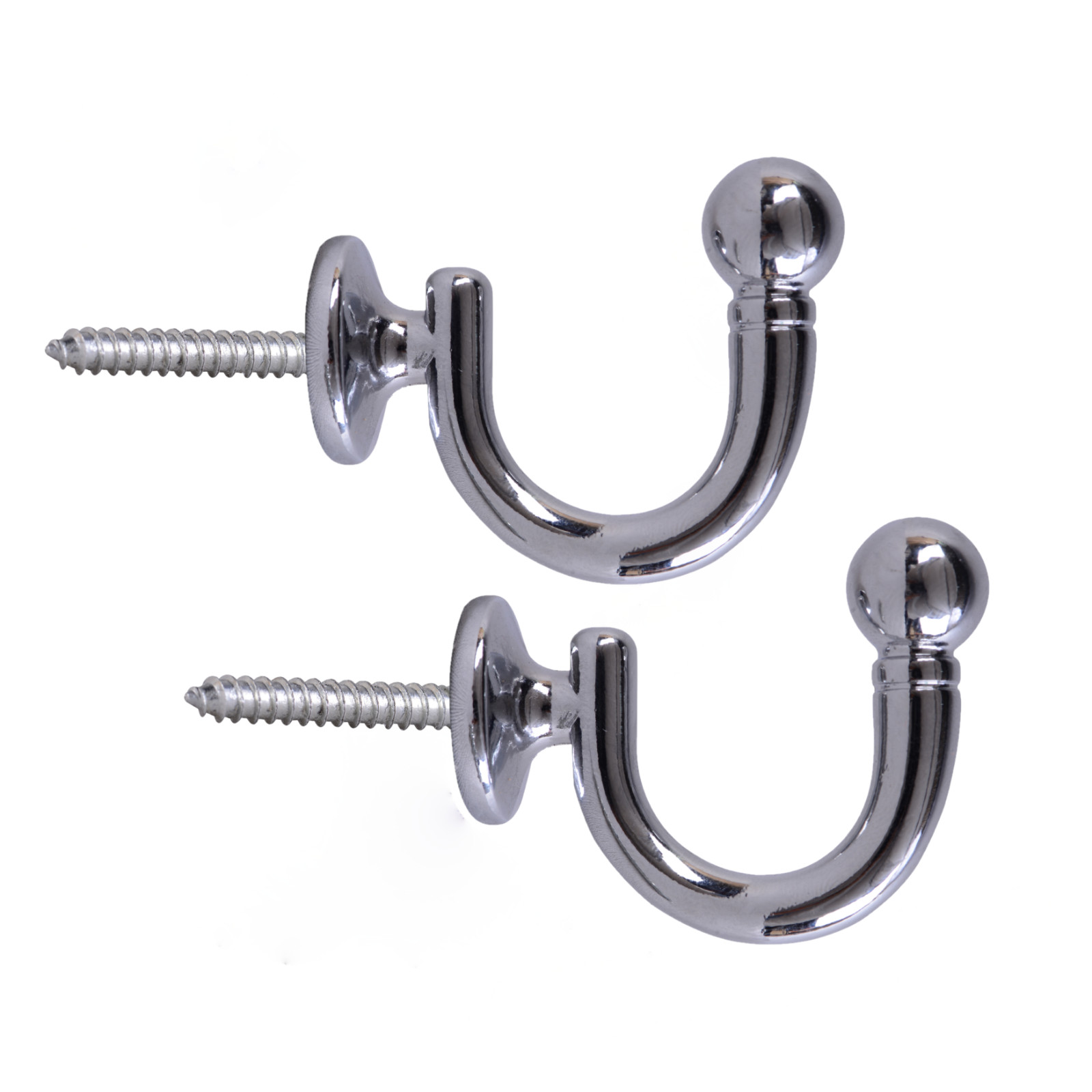 Ample Decor 2 pcs Tie Hook, Curtain Tieback Hooks, Metal Tie Backs for Curtain