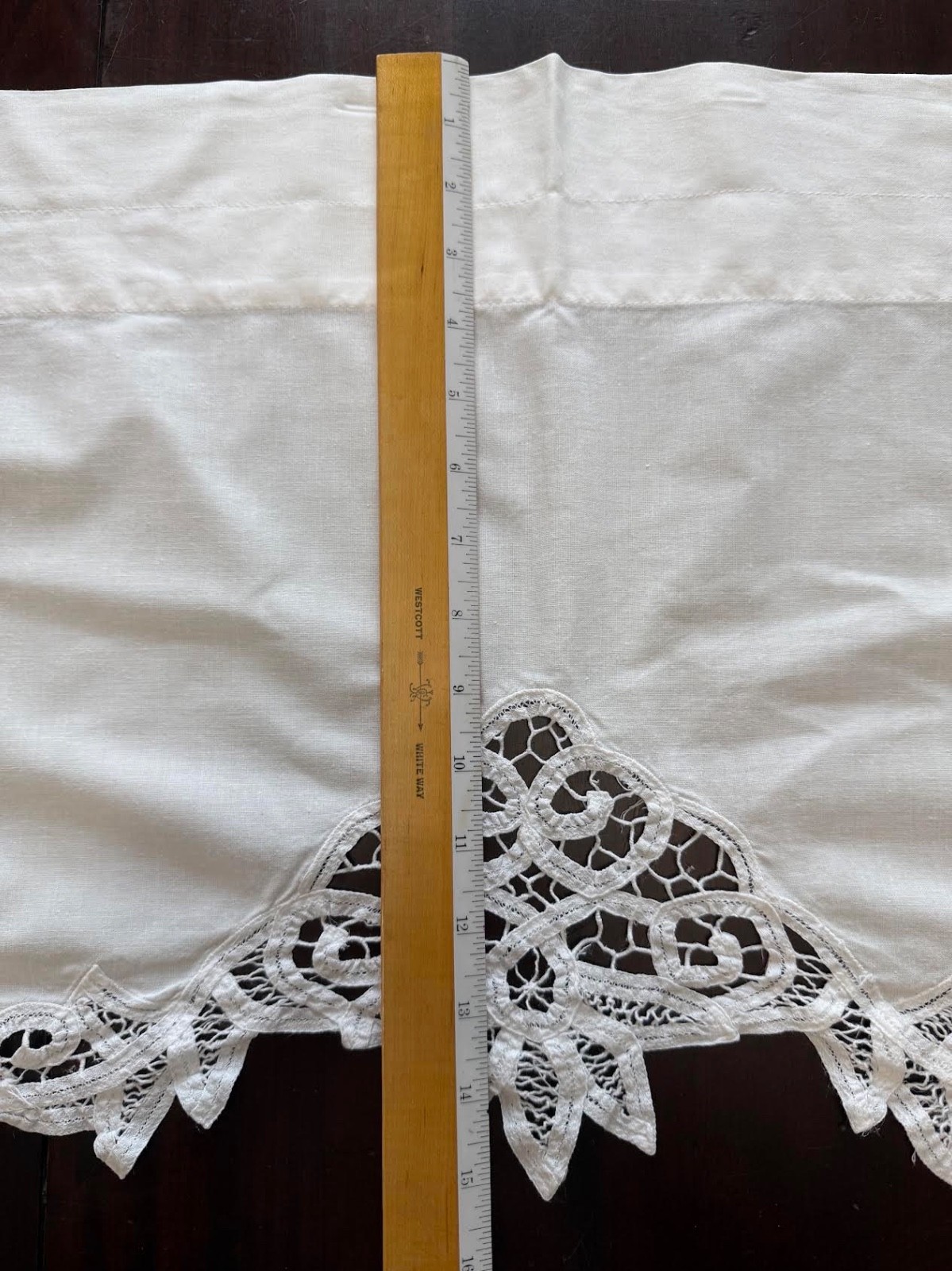 Battenberg White Cotton Curtains Valances Swags 9 Pieces 3 Sets Cottage Core