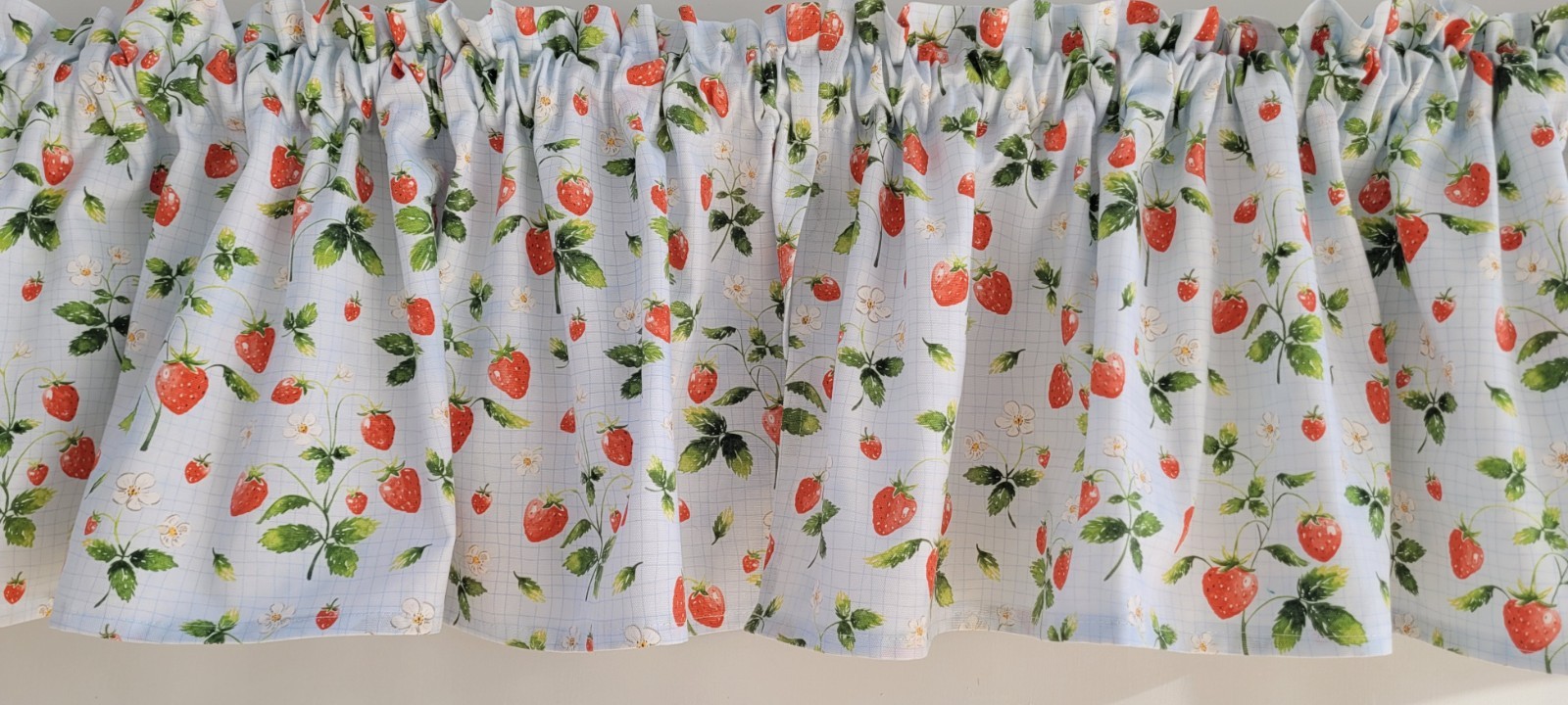 Strawberry Kitchen Valance Curtain