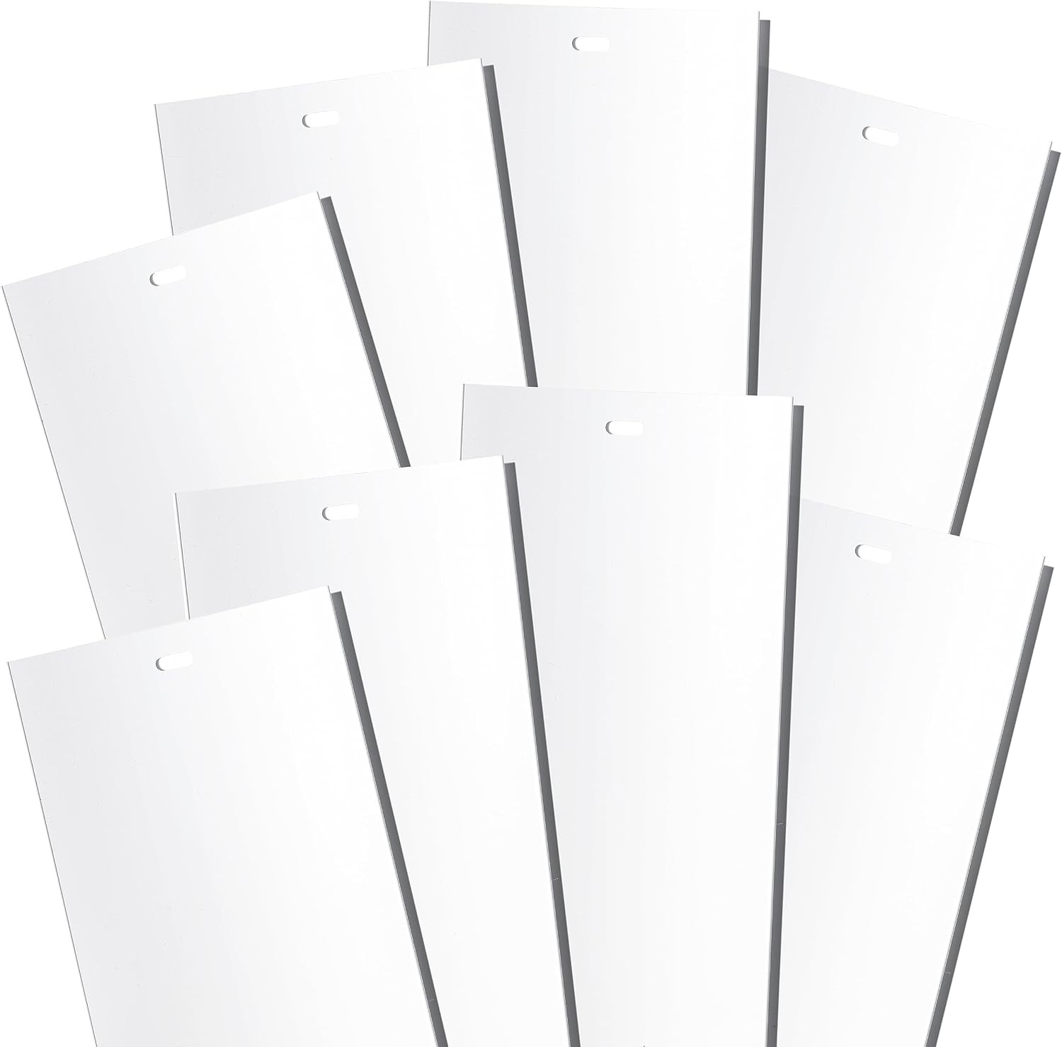 White Vertical Blinds Replacement Slats for Doors and Windows. Easy Install
