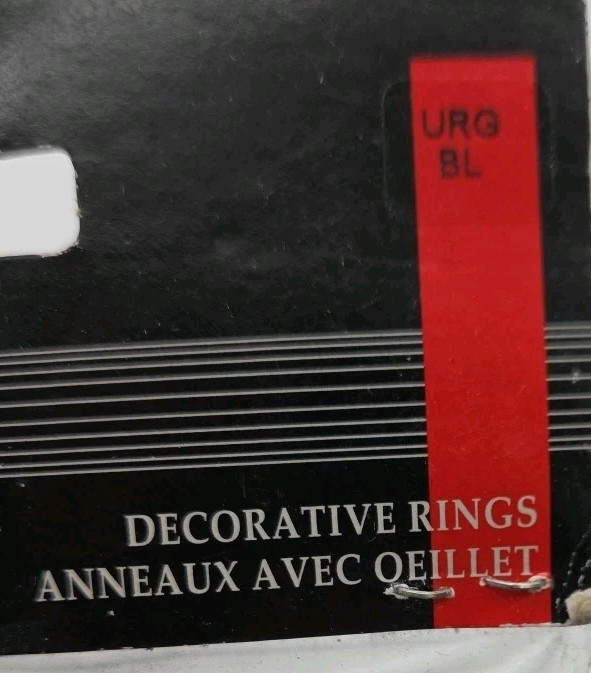 TRAX Drapery Decorative Rings Black URG BL Inside 1.5″ Outside 1.97″ 10 Pack