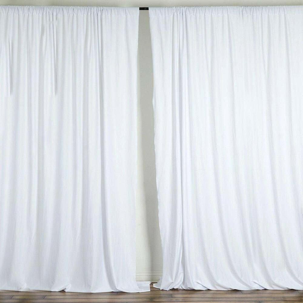 10 feet x 8 feet Polyester Backdrop Drapes Curtains Panels w/ Rod Pockets