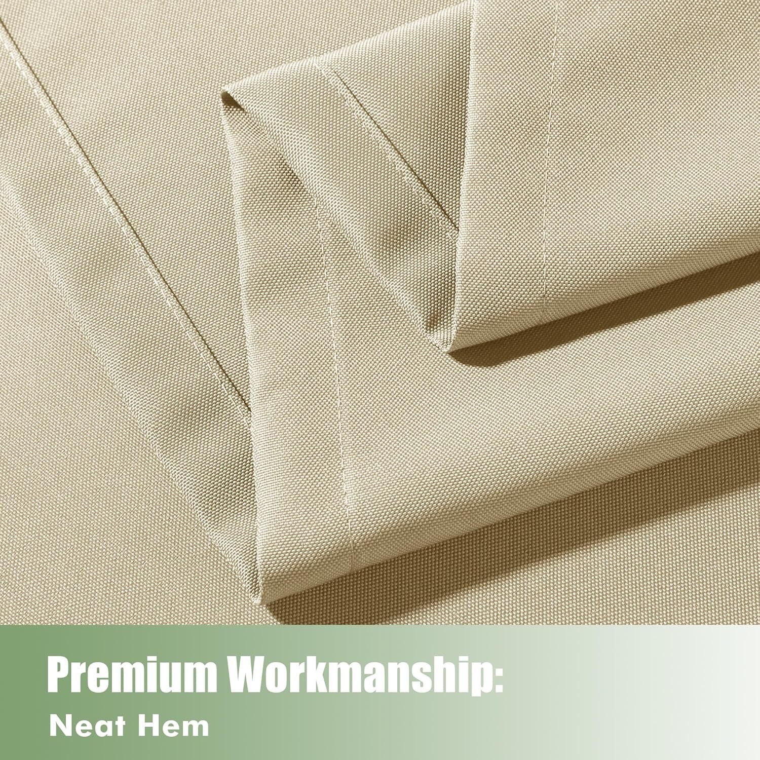 6 Panels Outdoor Waterproof Curtains 54×84″ – UV Block for Patio & Porch