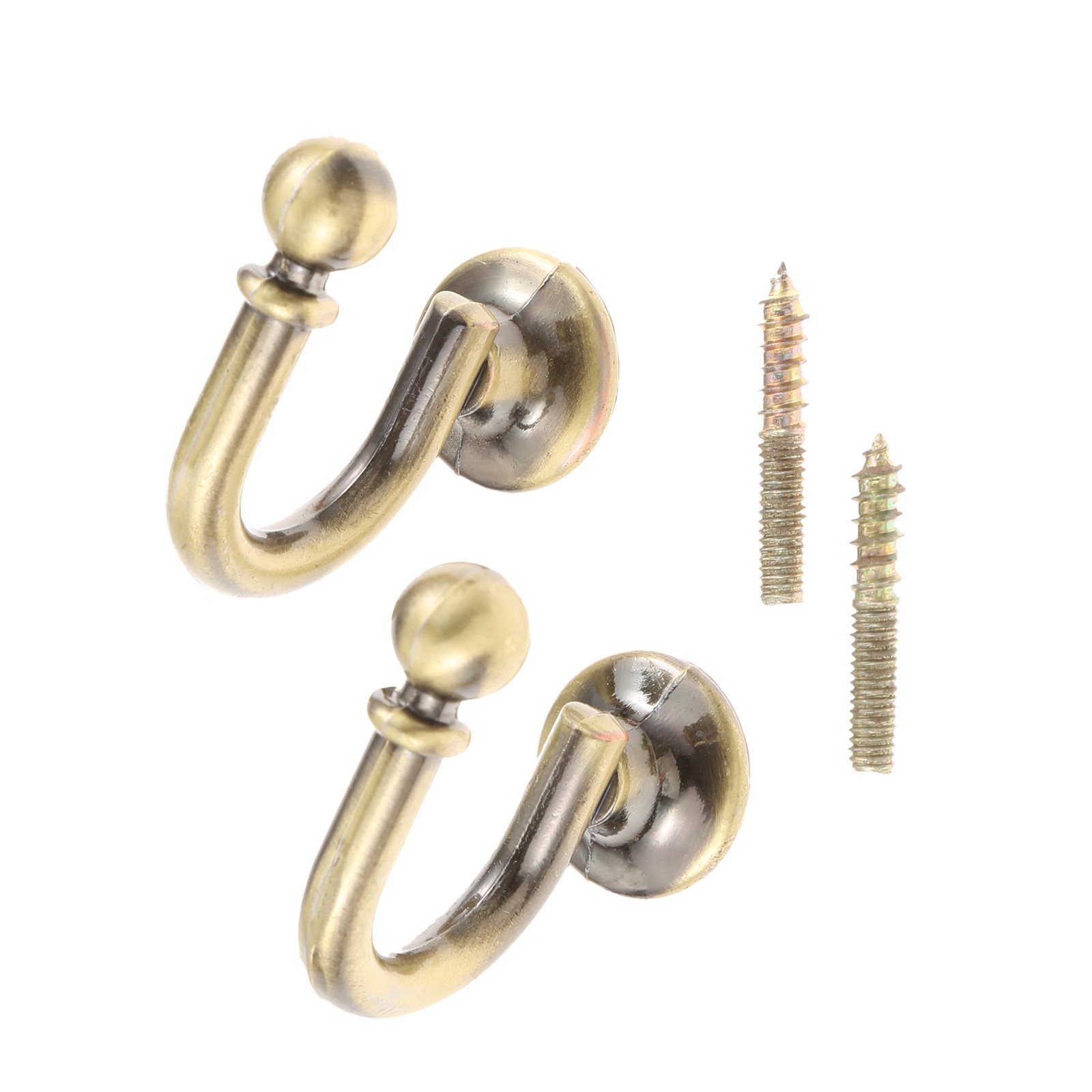 Ample Decor 2 pcs Tie Hook, Curtain Tieback Hooks, Metal Tie Backs for Curtain