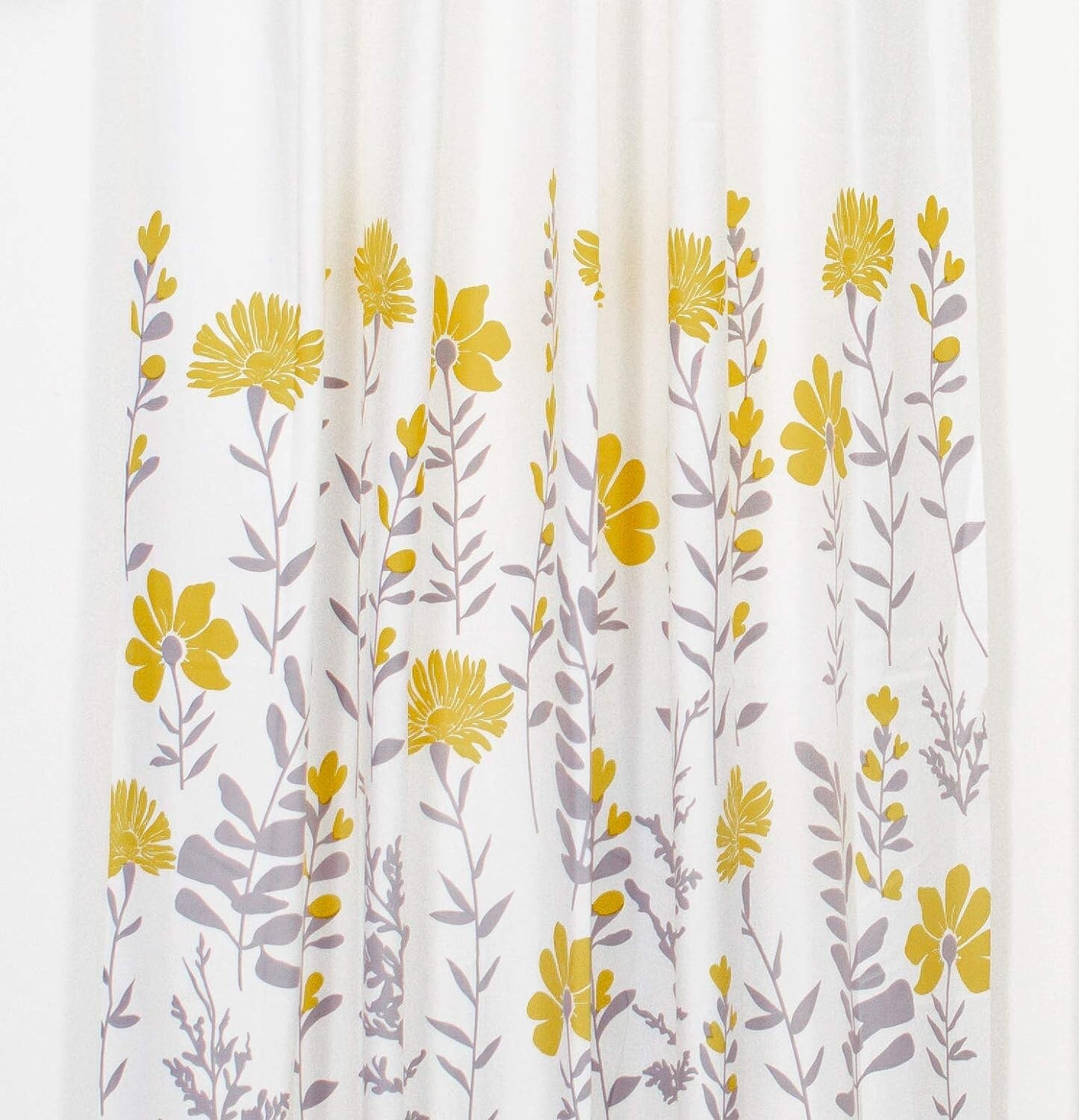 100% Cotton, Room Darkening Curtains with Floral Print for Door, 7 Feet