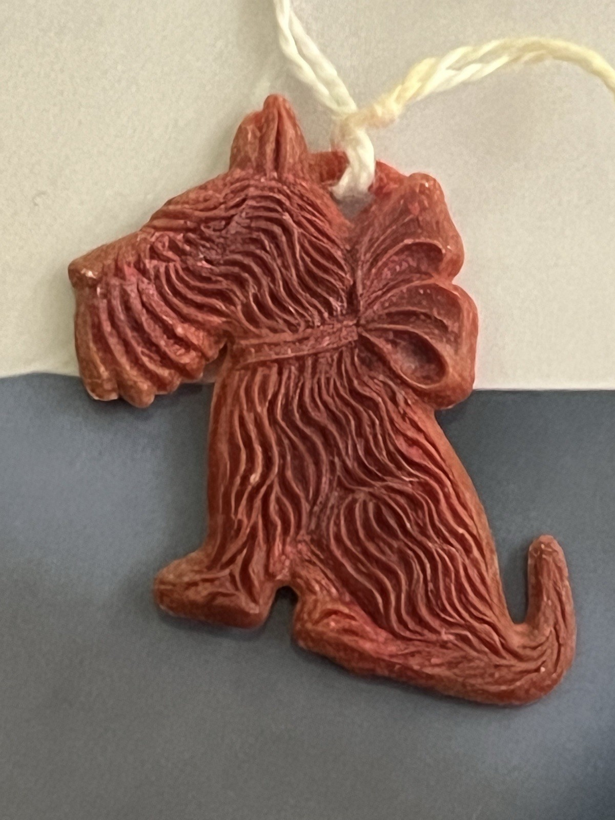 Vintage 3 PLASTIC Window Shade Pull Scottie Dogs