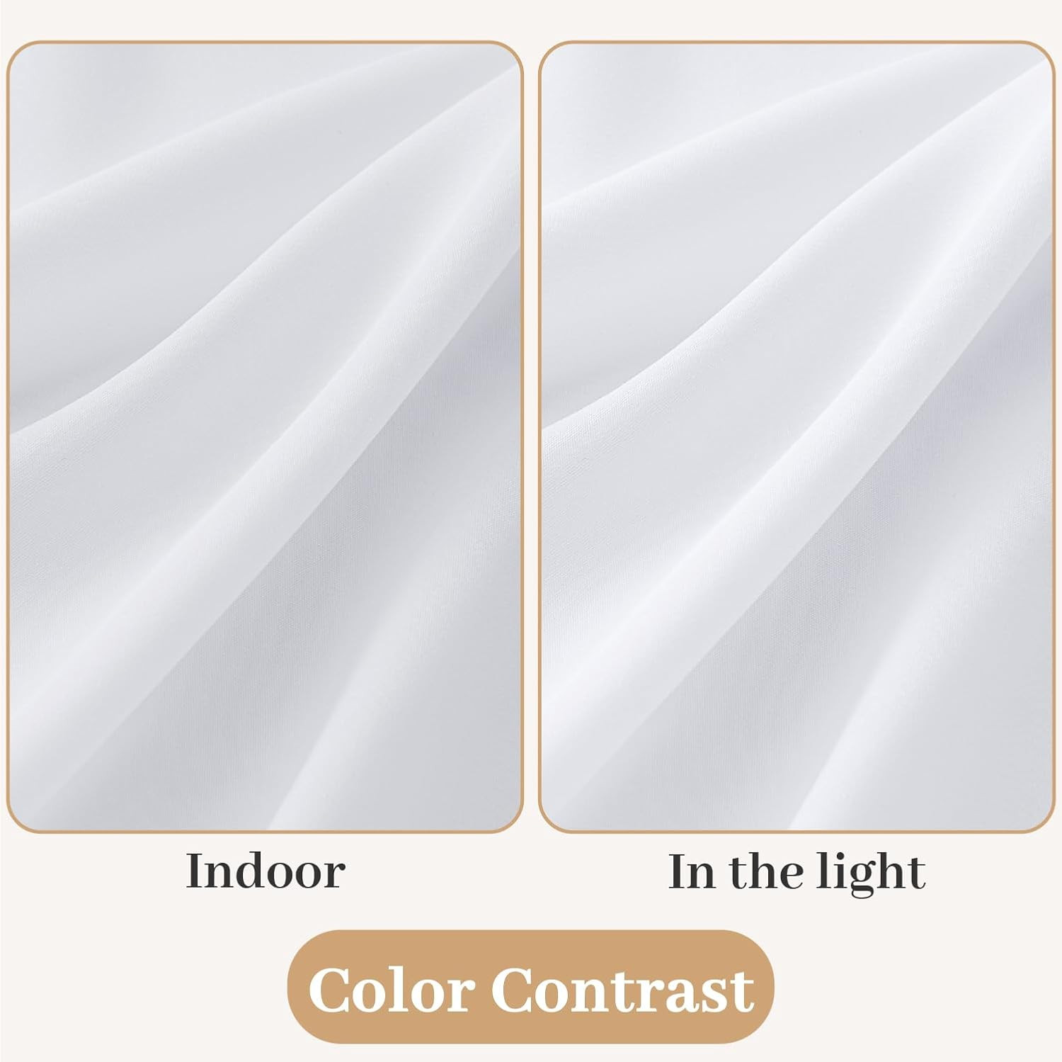 MIULEE Non-See-Through Sidelight Curtains for Front Door, Privacy Semi Sheer Cur