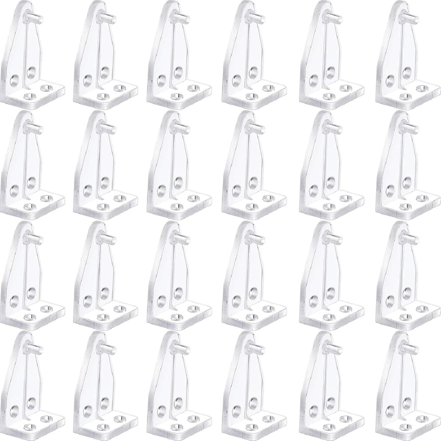 40 Pcs 1 Inch Blind Hold Down Brackets Clear Plastic Blinds Hooks Bottom Rail Ho