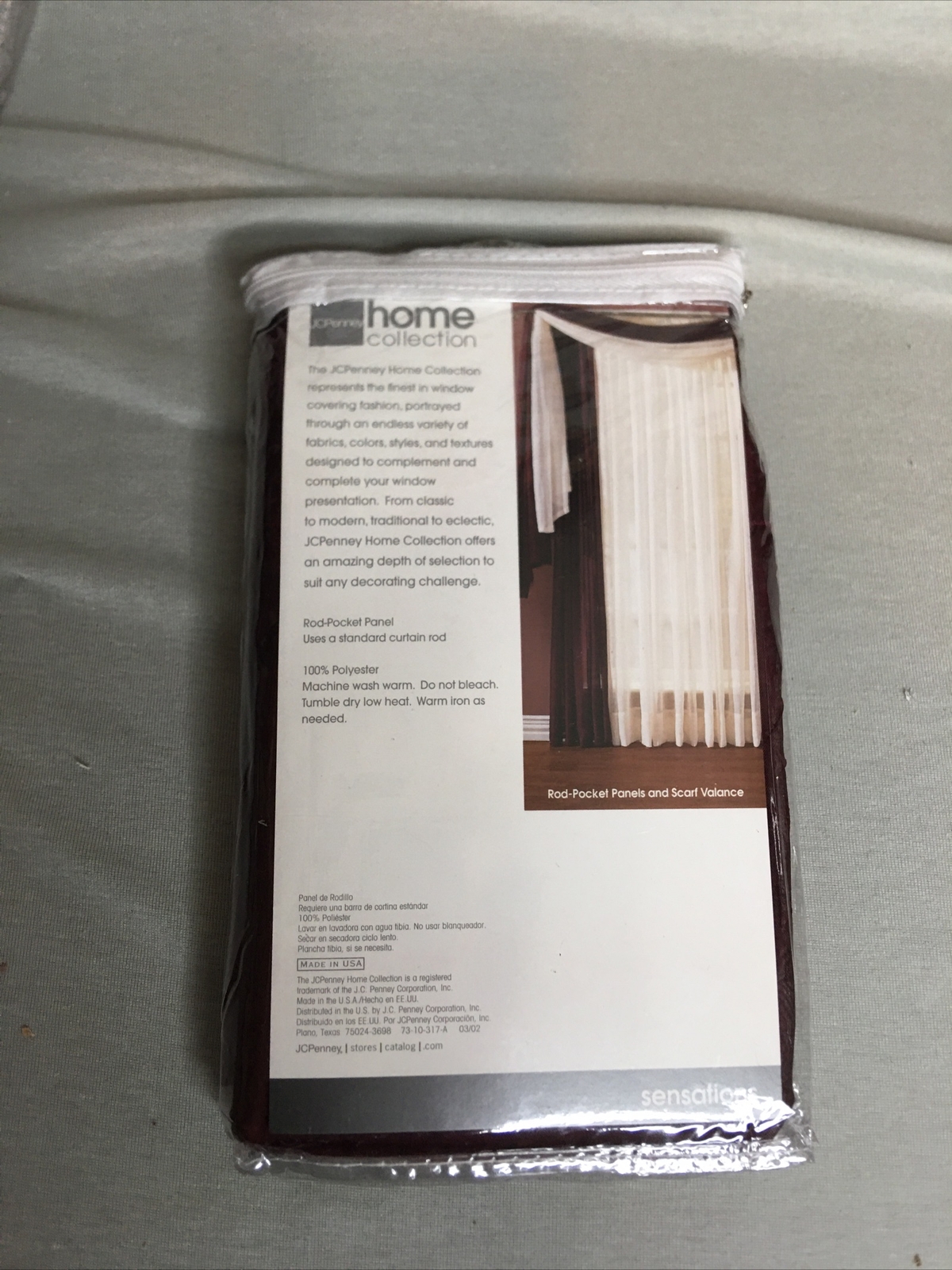 JC Penney home collection one rod pocket panel burgundy CURTIAN 52 x 84 a271