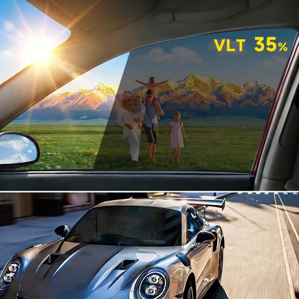 35% VLT Car Window Film and Heat Resistance| Magnetic Glass Film 20in x 16FT