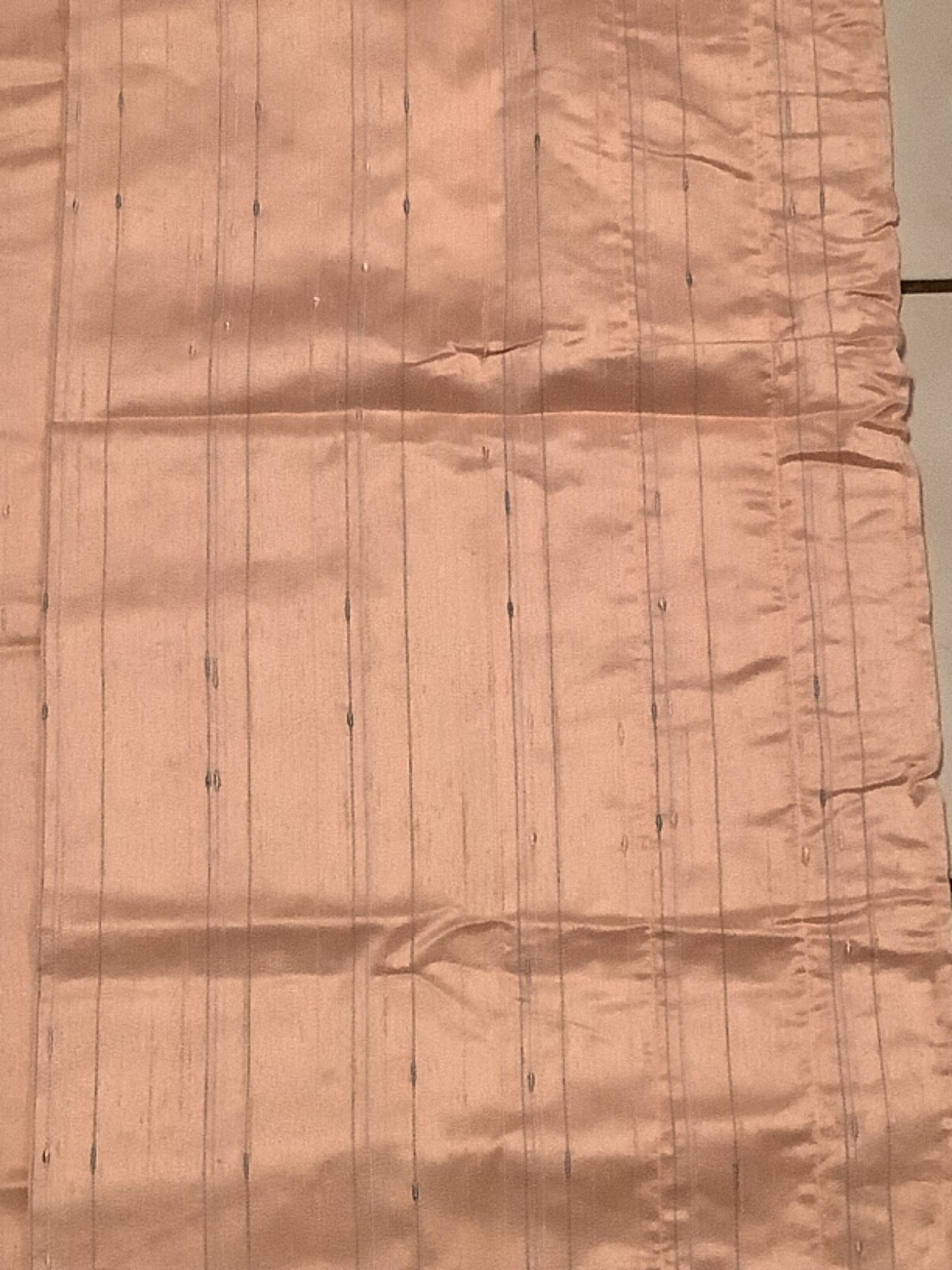 2 Modern Valances Window Treatments Rod Pocket JcPenney Peach/Teal 17.5” x 90”