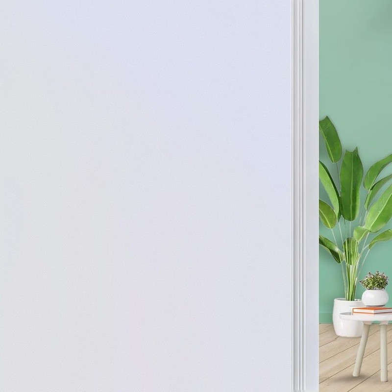 Frosted Window Film Privacy Static Cling Anti UV Reusable Heat Control New