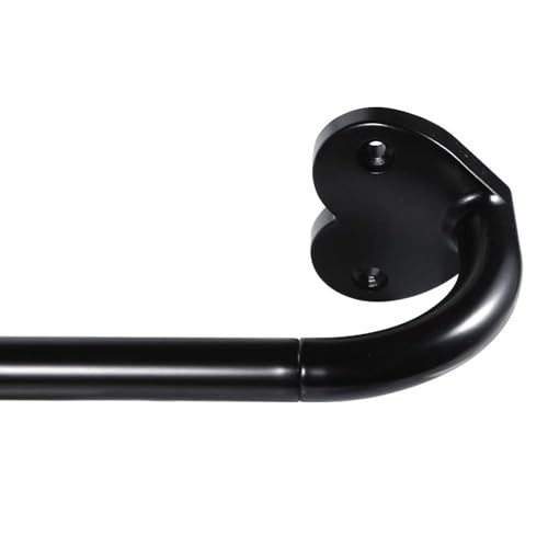 Black Curtain Rods for windows 32 to 150 inch,Adjustable Blackout 33″-45″ BLACK