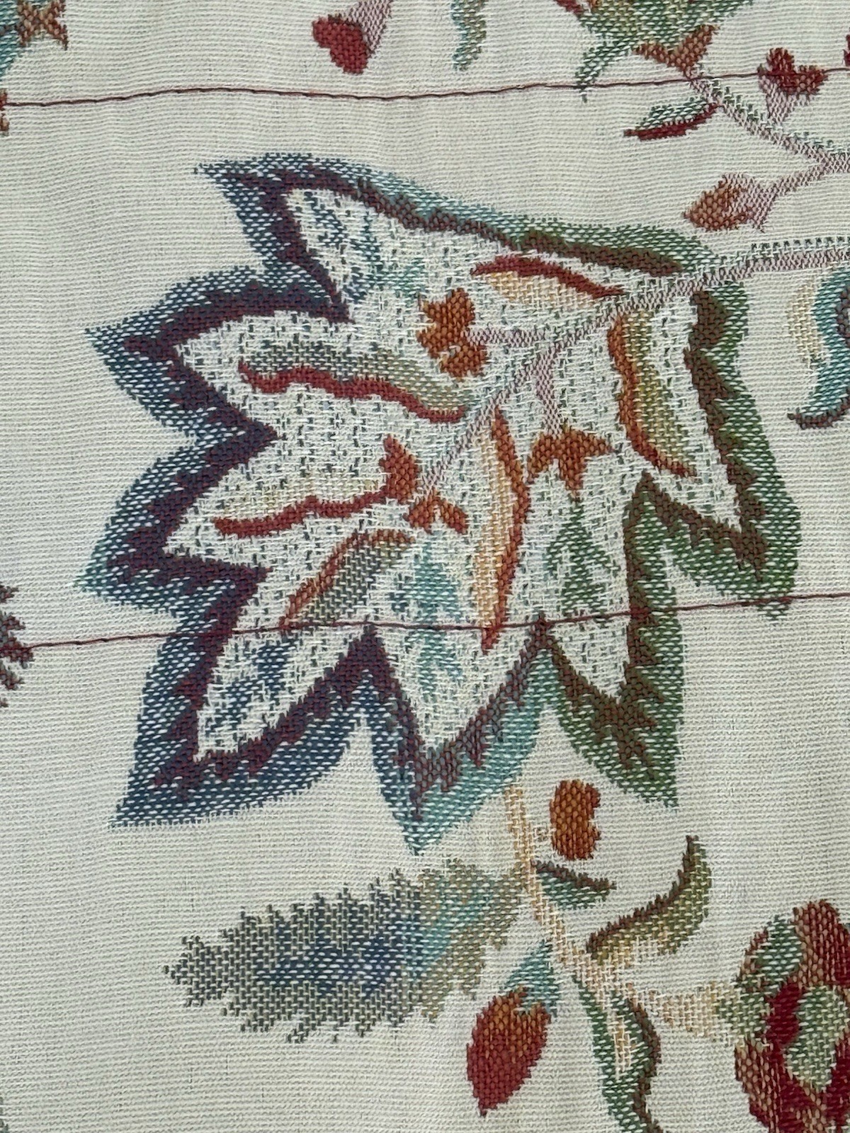 2 Waverly Scallop Layer Brocade Valances Lambrook Lambury Heather Rust Teal