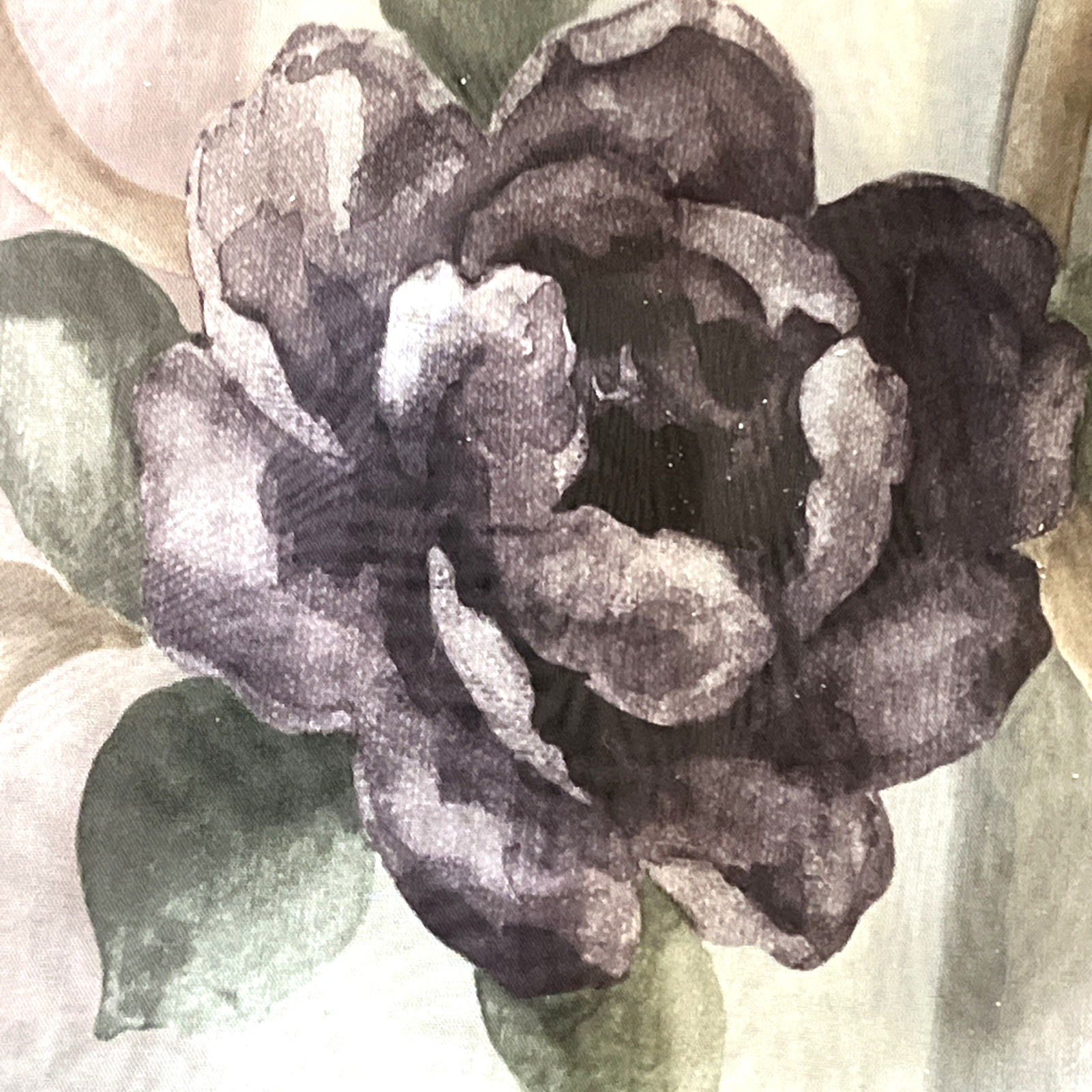 CROSCILL Chambord Cassis Rose Purple Floral 60″ x 260″ Semi Sheer DRAPERY SCARF