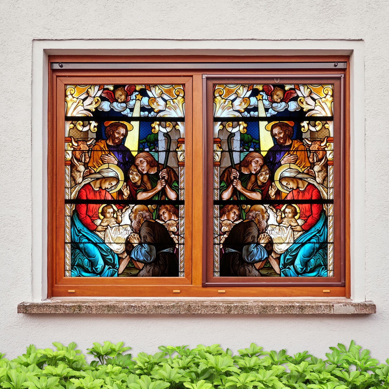 3D Baby Crowd A284 Window Film Print Sticker Cling Stained Glass UV Sinsin