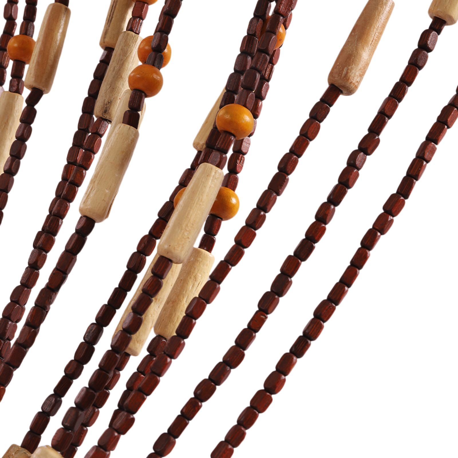 Bead Curtain, String Door Curtains Beaded Wooden Curtain 31 Line For Doorway