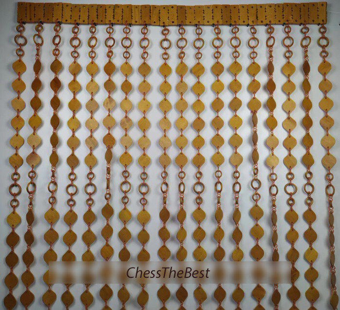 Bead Curtain Doorway, Custom String Wooden Door Curtain, Handmade Beads Doors