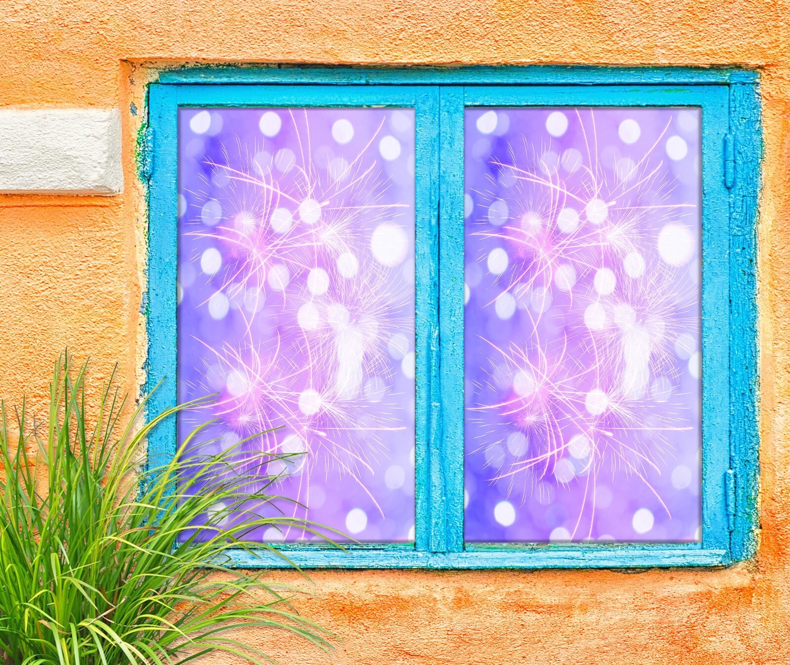 3D Aperture A282 Window Film Print Sticker Cling Stained Glass UV Sinsin
