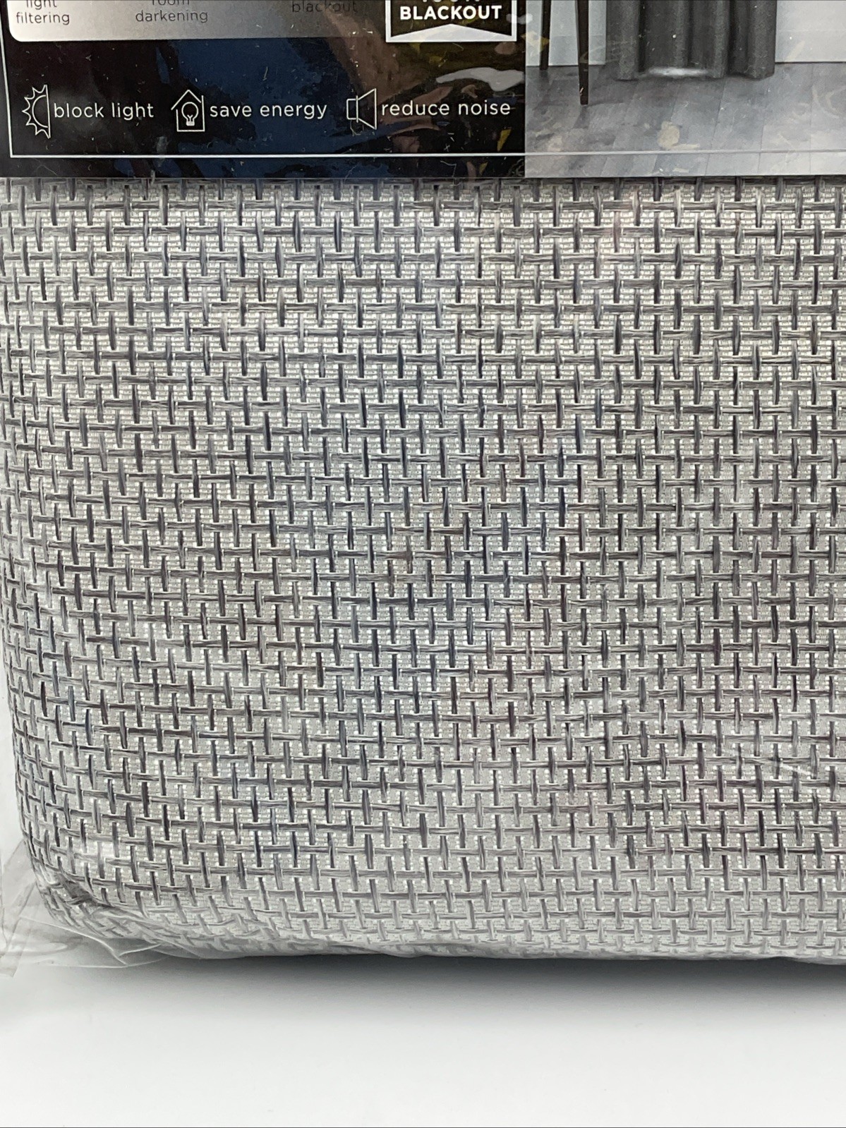 Eclipse 100% Blackout 40x84in Walden Grey One Rod Pocket Tab Panel