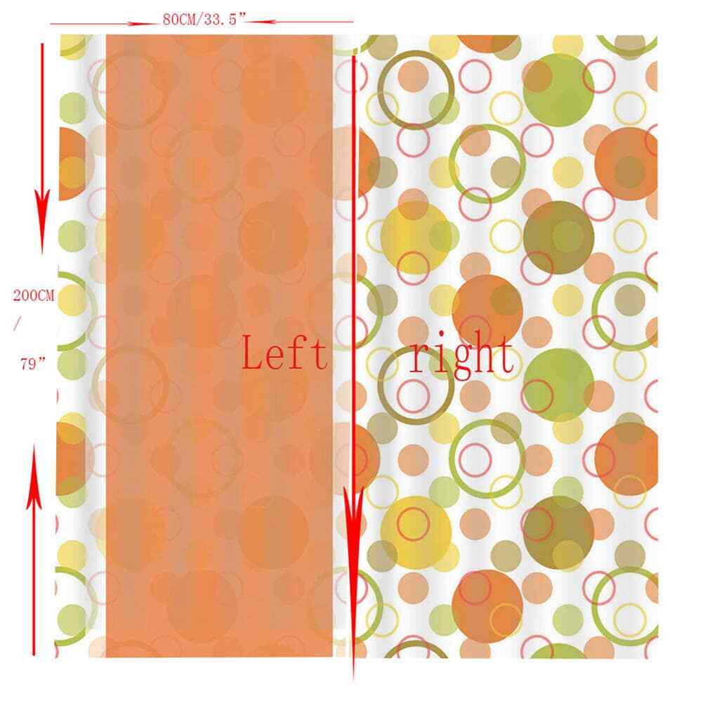 Orange dreamy bubbles everywhere Printing 3D Blockout Curtains Fabric Window