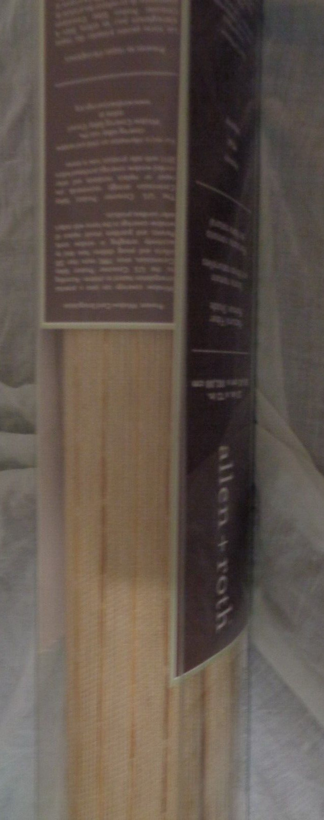 Allen Roth Honey Natural Fiber Roman Shade 23 X 72 Lined No Accessible Lift Cord