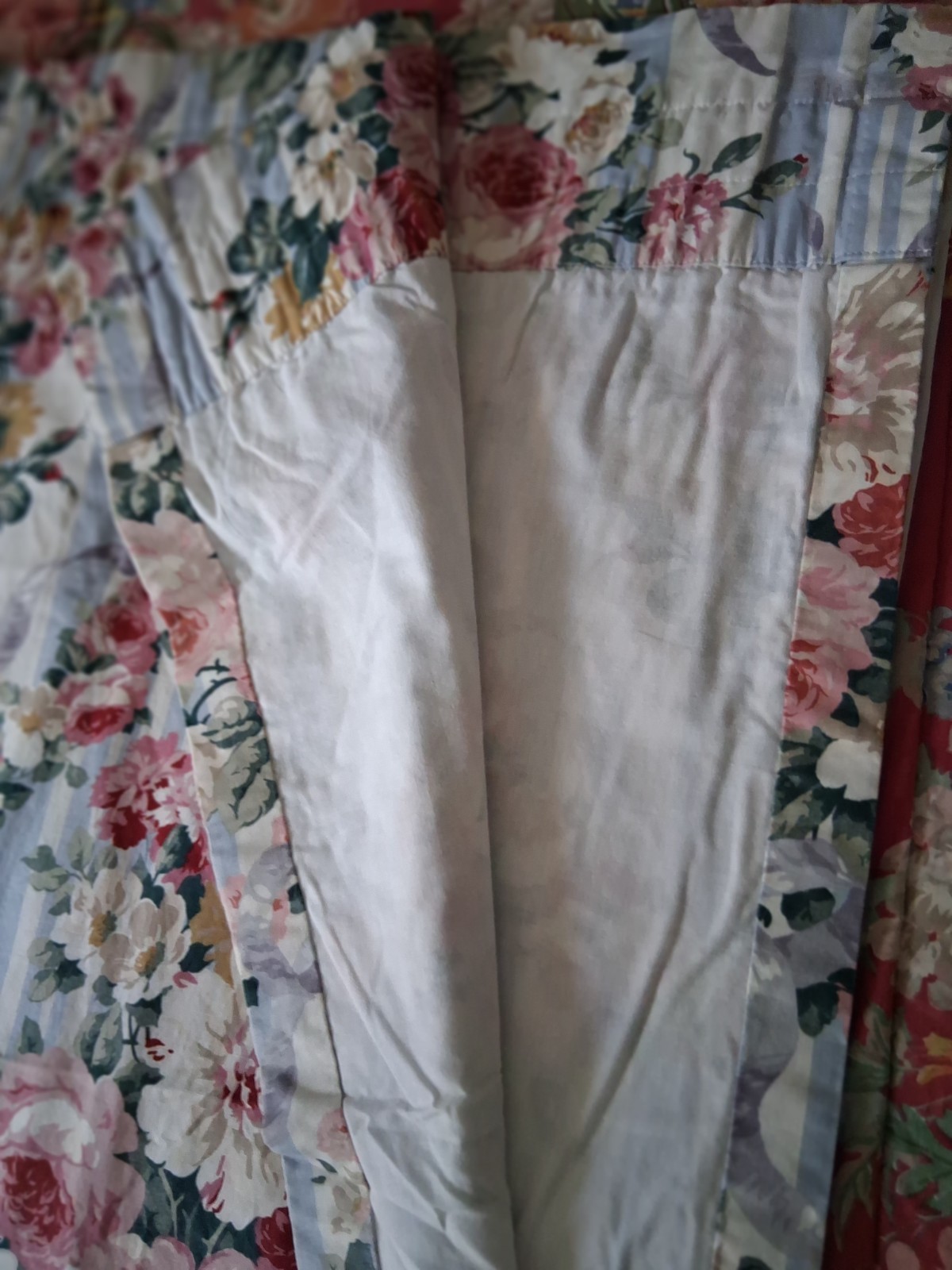 Waverly Hatfield Rod Pocket Drapes-Vintage-Ready to Hang-2 pairs available