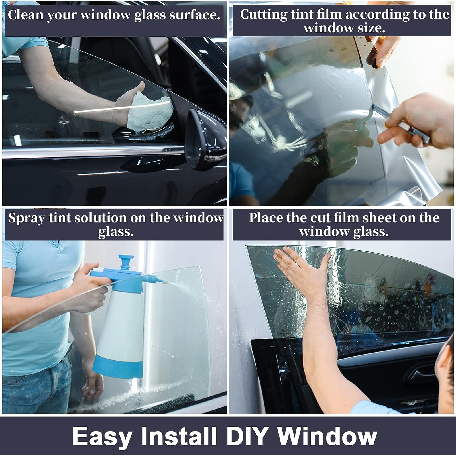 Car Window Tint Roll 5% VLT 15% VLT for Privacy UV Heat Sun & Glare Protection