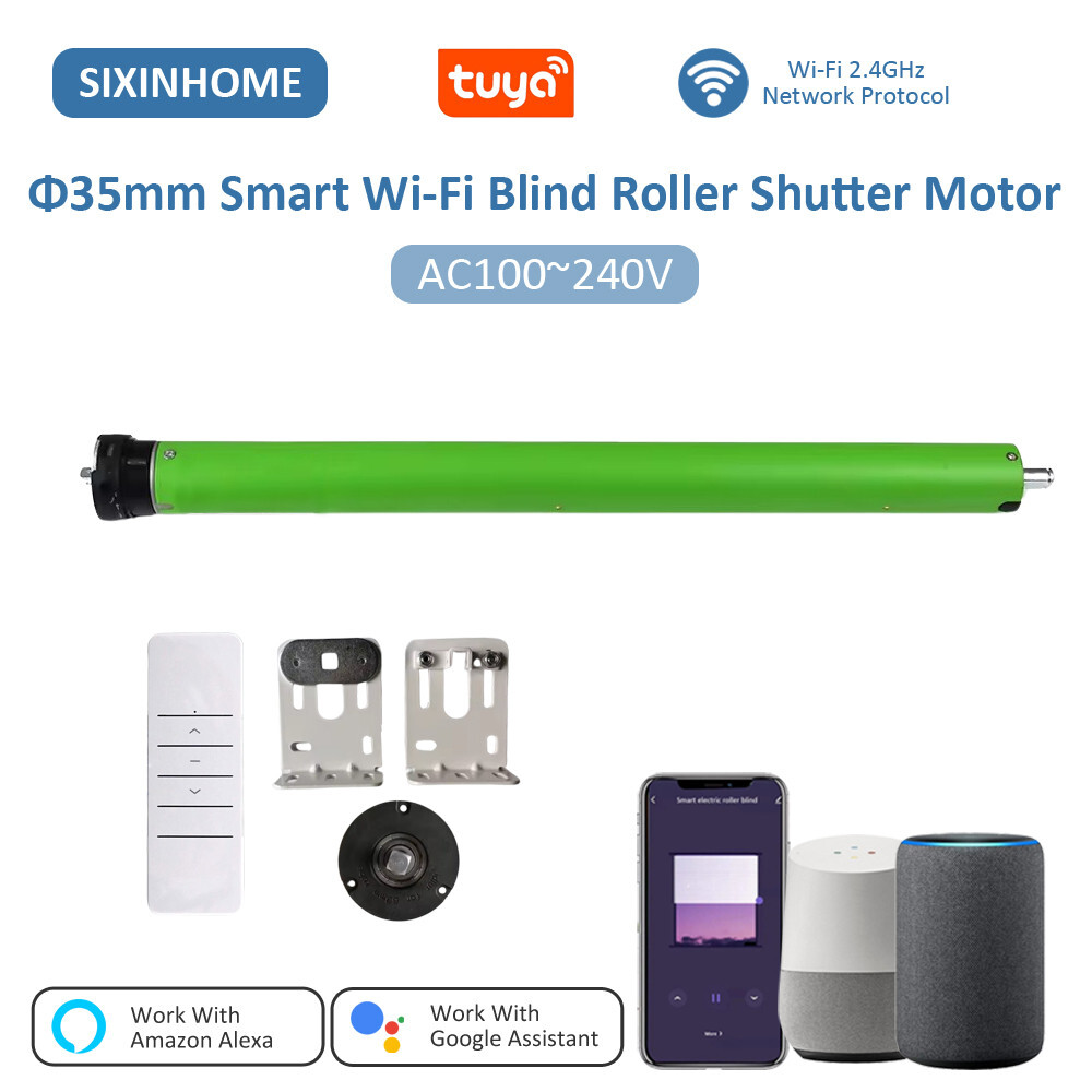 Tuya Smart WiFi 35mm Roller Blinds Motor for 40/50mm Tube Work with Alexa
