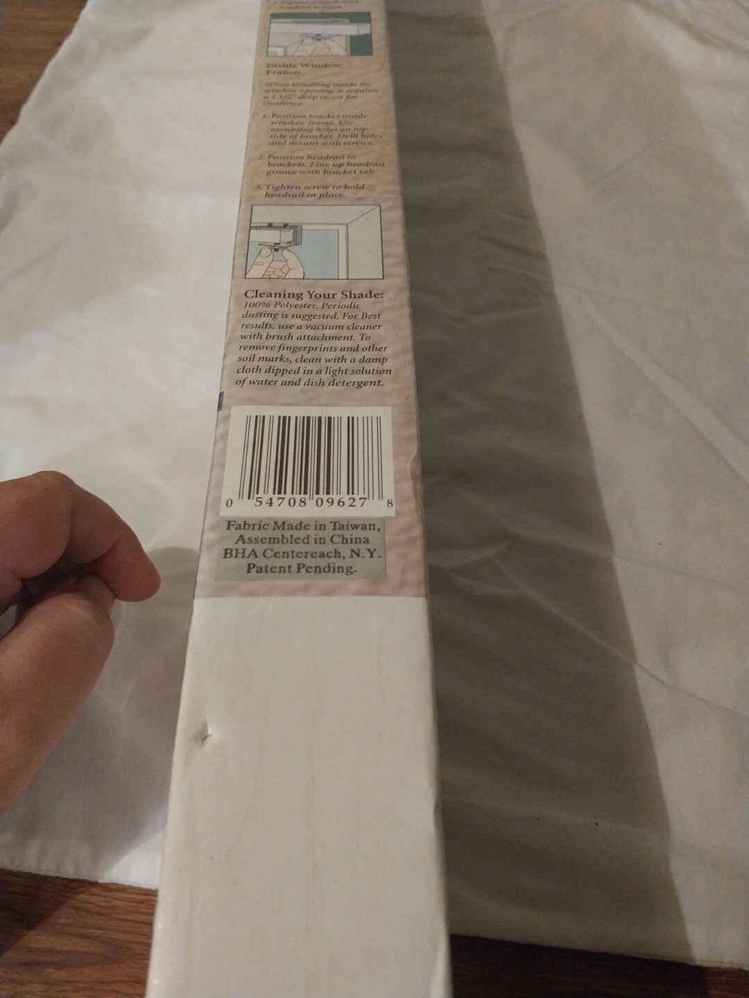 Home basics Roman Shade 27 In W X 64 In Long Light ivory new