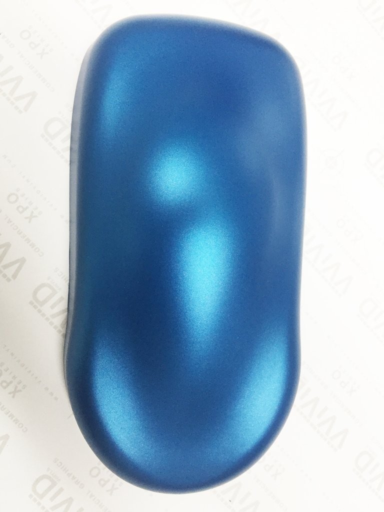 Matte Metallic Blue Car Wrap Vinyl Roll Air Release 3Mil-Vvivid8 5Ft X 5Ft