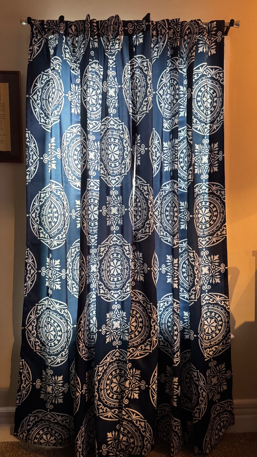 Karmen Medallion Pattern Insulated Curtains by Lush Décor/Half Moon, 4 Panels