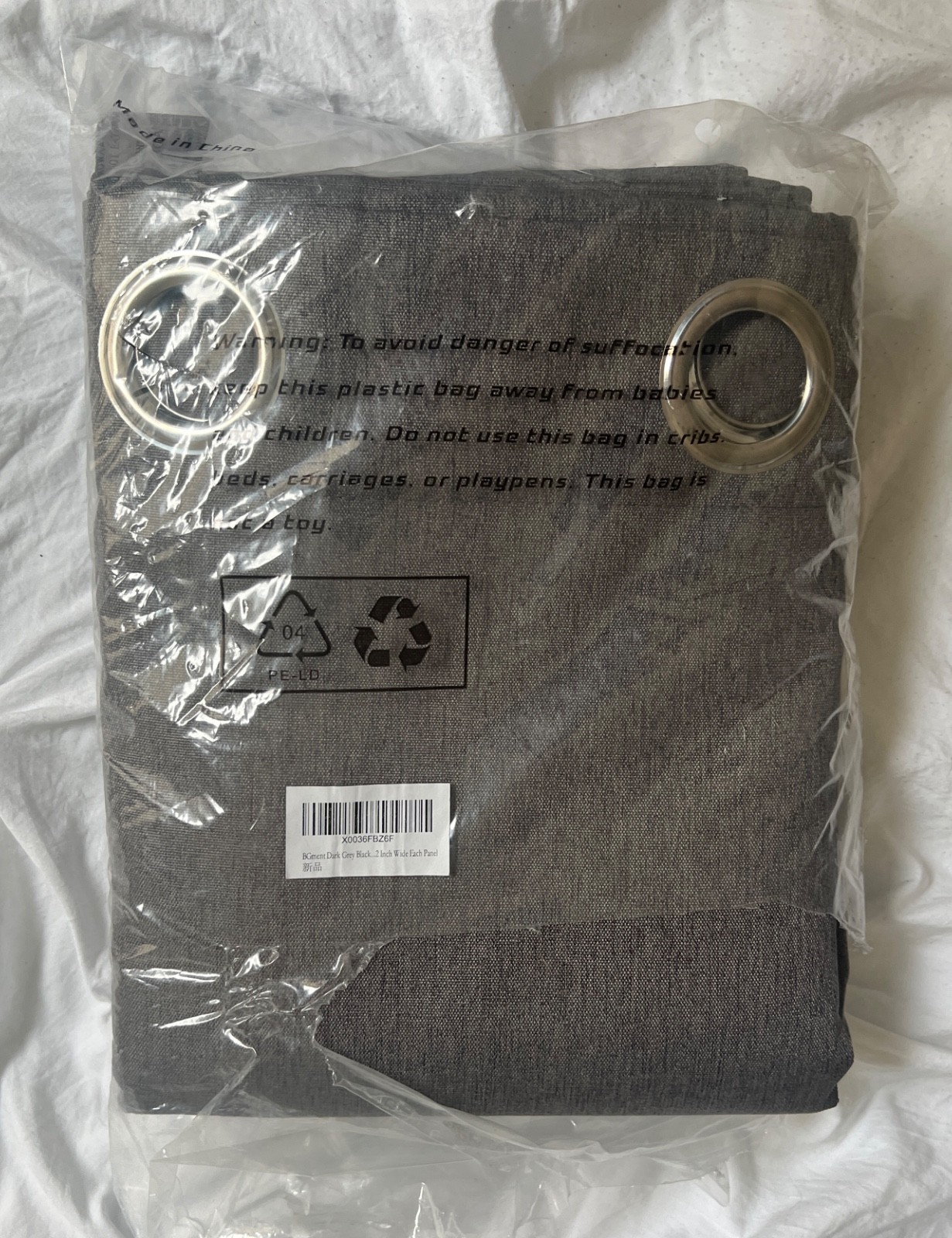 BGment Dk. Grey 52”x 96” 100% Black Out Curtains/Thermal-Linen Textured Insulate