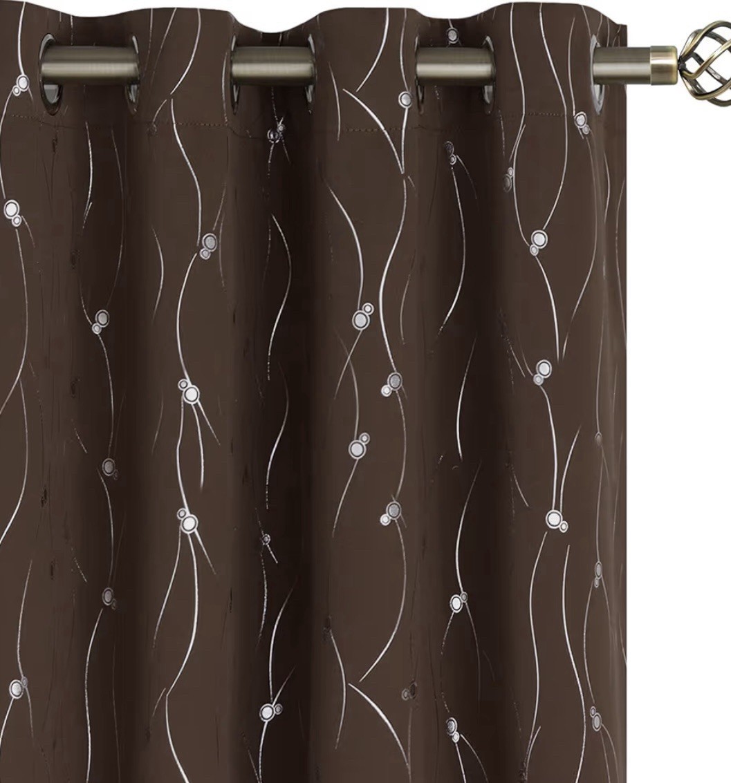 BGment Blackout Curtains (2) Brown NEW Grommet Thermal Insulated Room Darkening