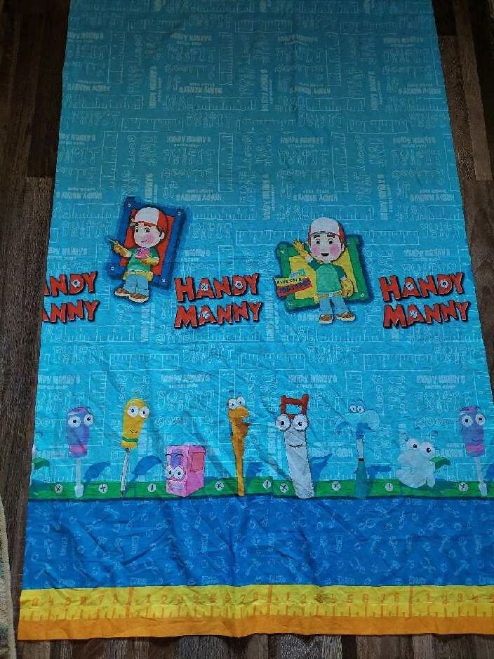 Franco Disney HANDY MANNY Measure It Window 2 Panels Curtains 82″ X 63″